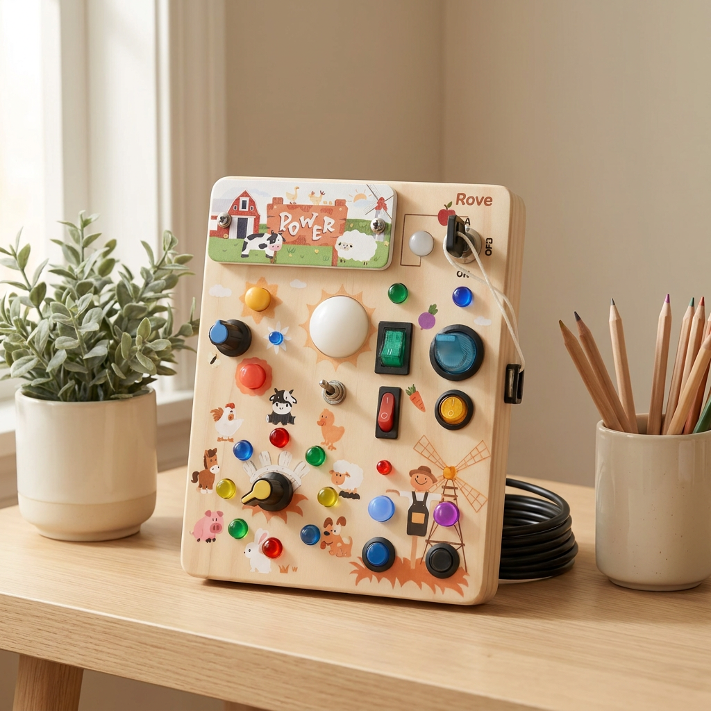 Rove Sensory Busy Board for Toddlers