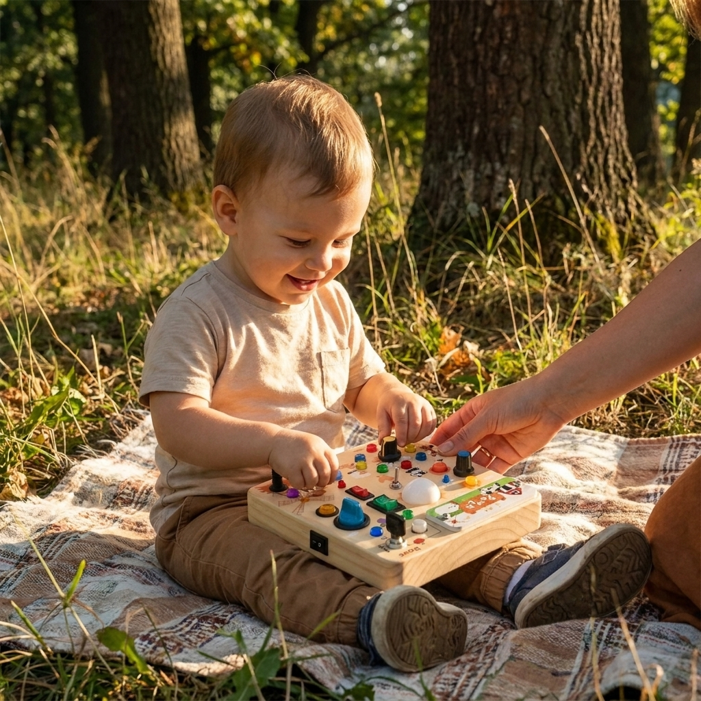Rove Sensory Busy Board for Toddlers