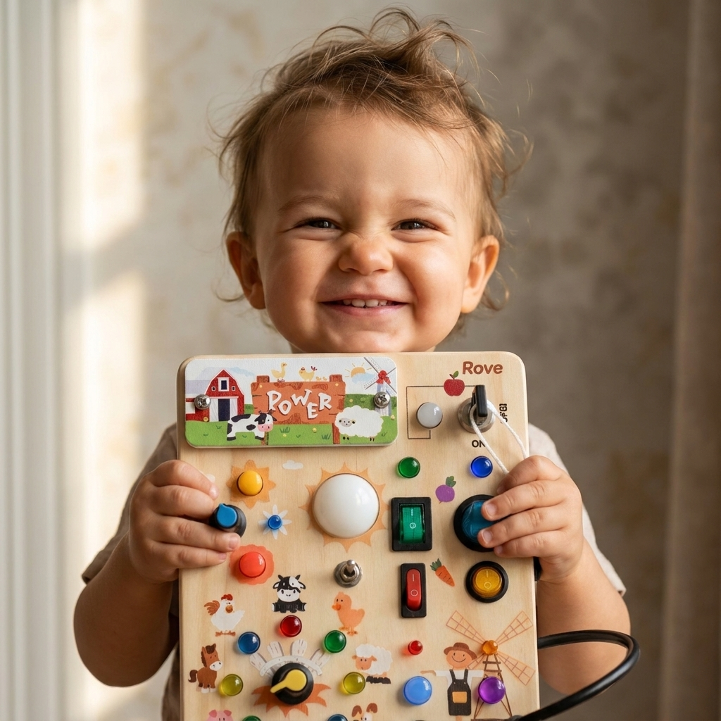 Rove Sensory Busy Board for Toddlers